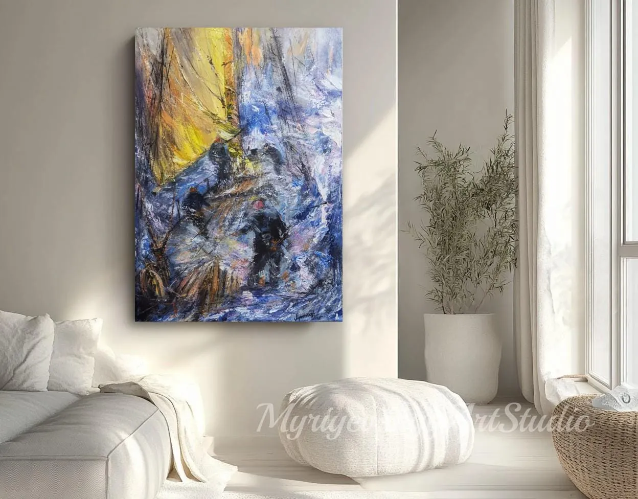 Harsh adventures — original impressionist oil painting by Volodymyr Myriyevskyy, 20''x28'' / 70x50cm — photo 3