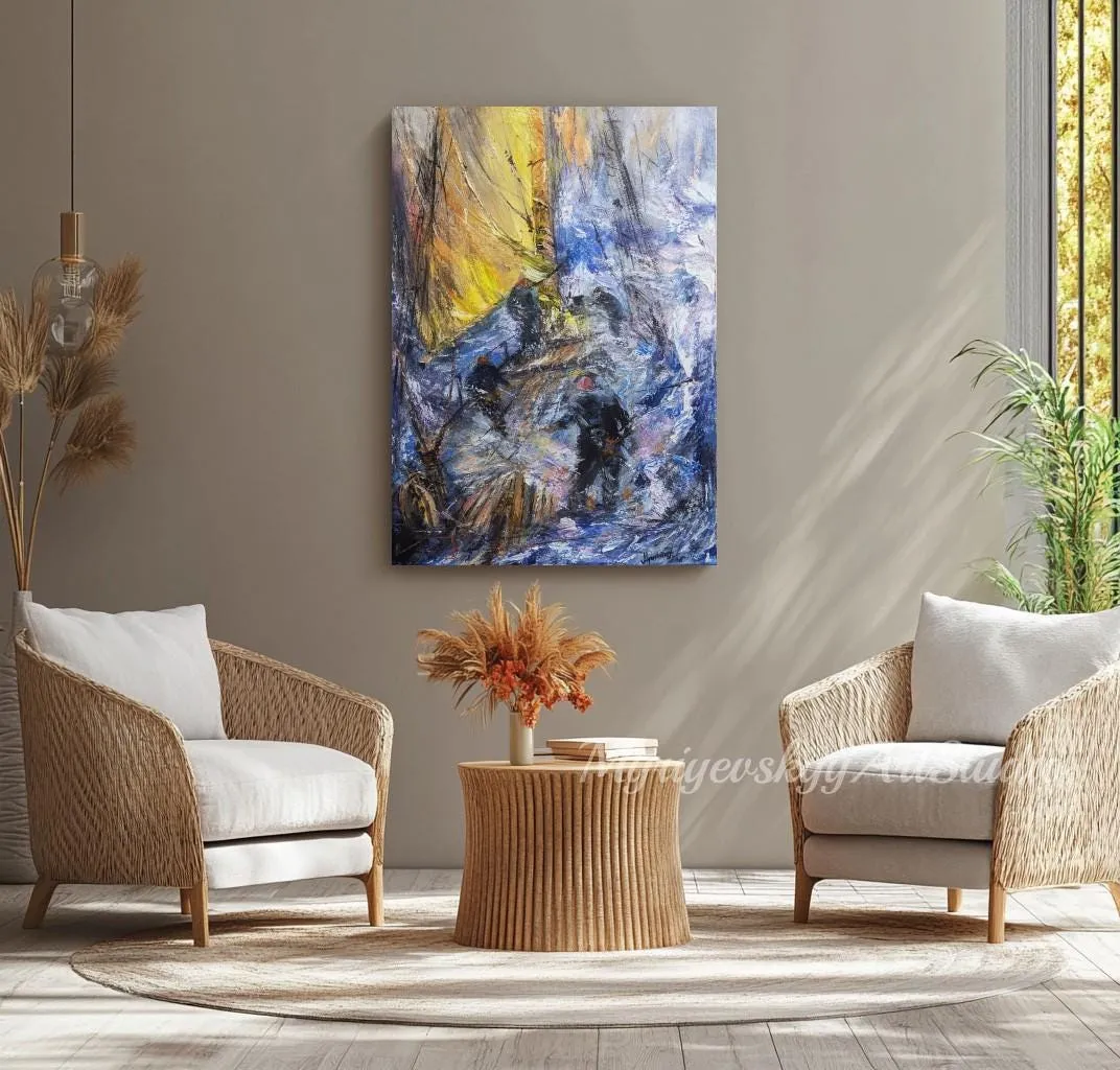 Harsh adventures — original impressionist oil painting by Volodymyr Myriyevskyy, 20''x28'' / 70x50cm — photo 4