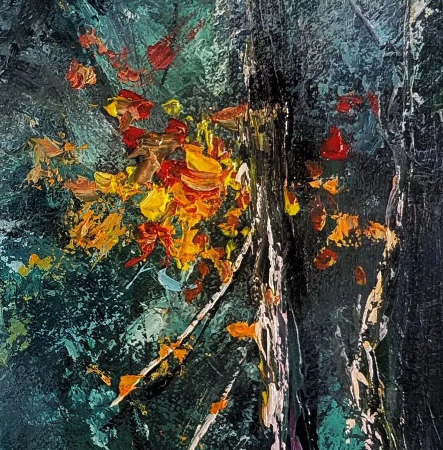 Wanderers Between Worlds — original impressionist oil painting by Volodymyr Myriyevskyy, 16'' x 24'' (40 x 60 cm), vertical orientation — photo 3