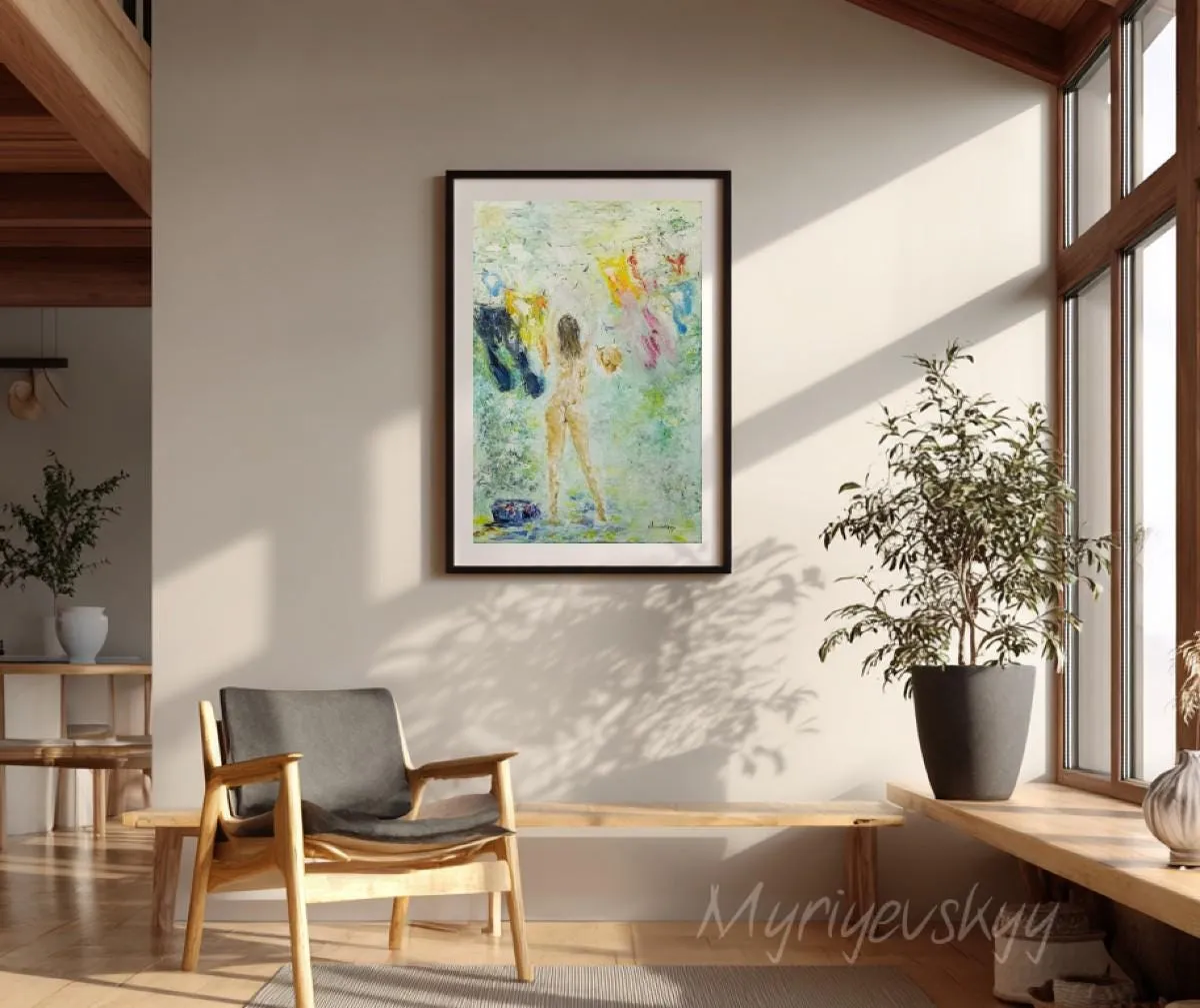 Between Wind and Silence — original impressionist oil painting by Volodymyr Myriyevskyy, 16'' x 24'' ( 40 x 60 cm) — photo 5