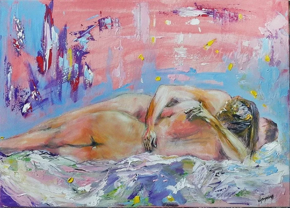 Harmony — original impressionist oil painting by Volodymyr Myriyevskyy, 20''x28'' / 50x70cm