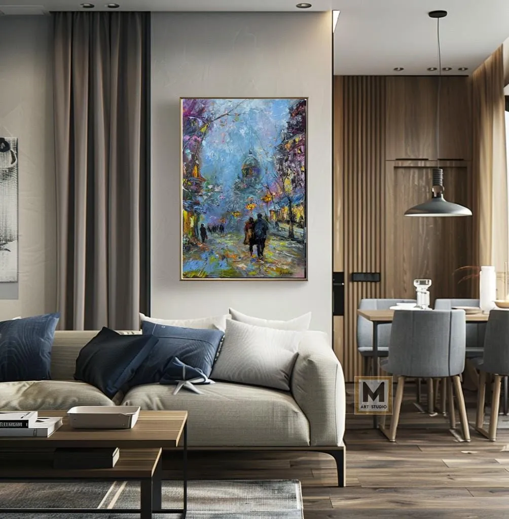 A Wonderful Walk — original impressionist oil painting by Volodymyr Myriyevskyy, 16''x 24'' / 40cmx60cm — photo 2