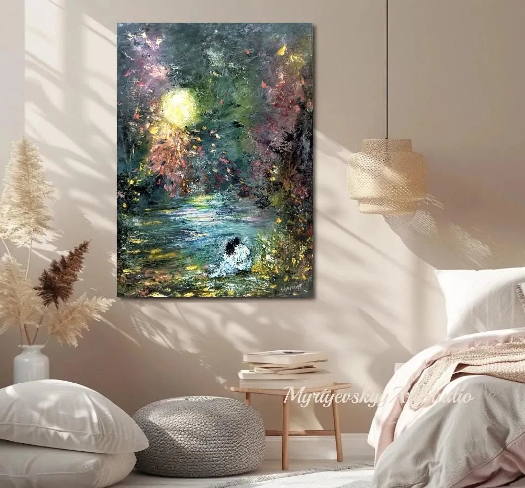 Magic of the Night — original impressionist oil painting by Volodymyr Myriyevskyy, 20''x28'' ( 70x50cm ) — photo 2