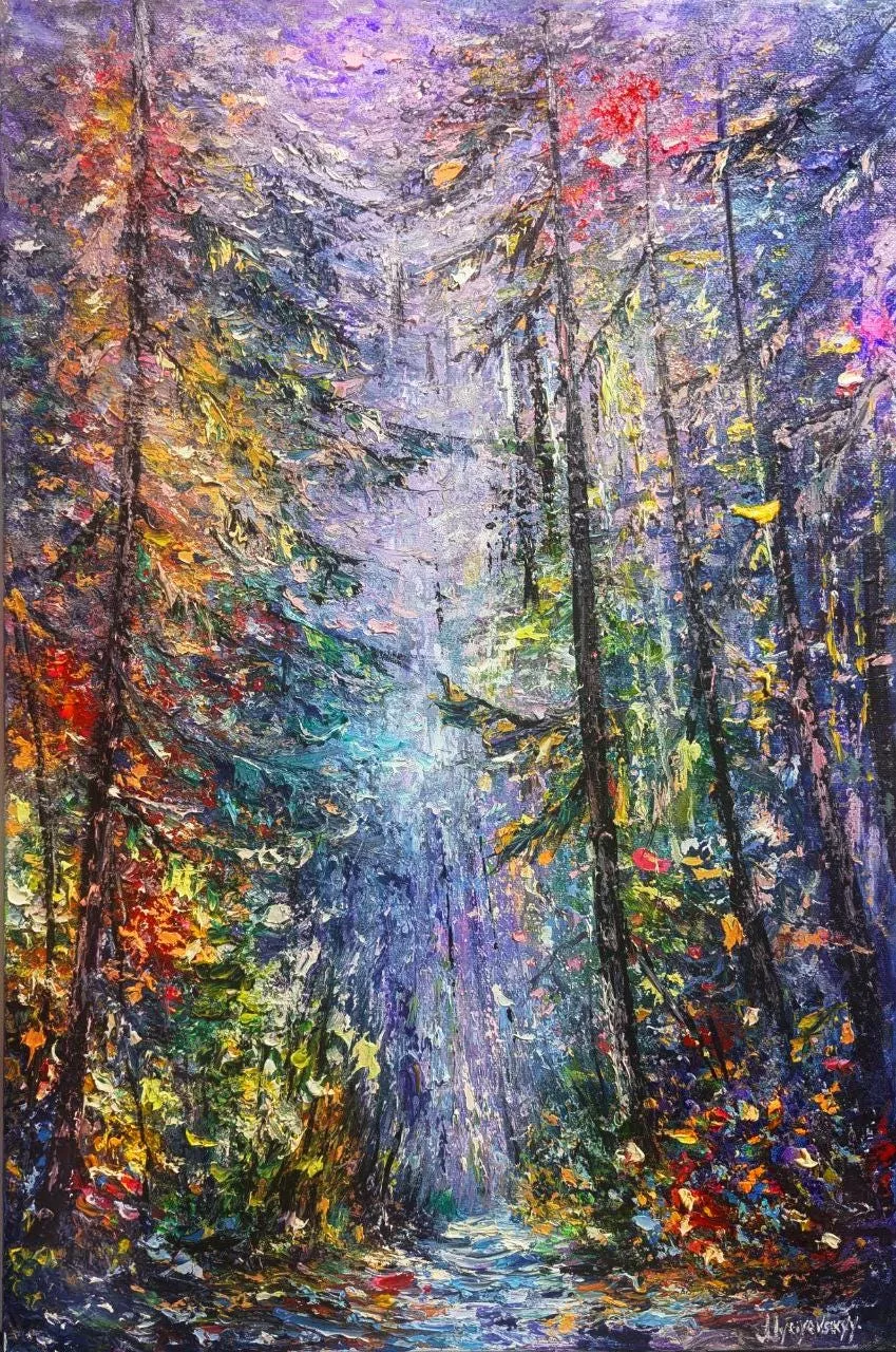 Forest of Dreams — original impressionist oil painting by Volodymyr Myriyevskyy, 16" х 24" (60 cm x 40 cm)