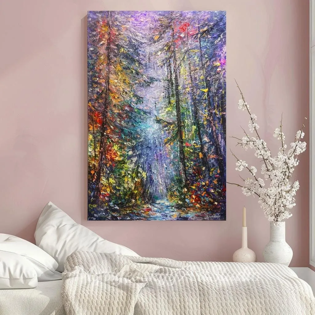 Forest of Dreams — original impressionist oil painting by Volodymyr Myriyevskyy, 16" х 24" (60 cm x 40 cm) — photo 2