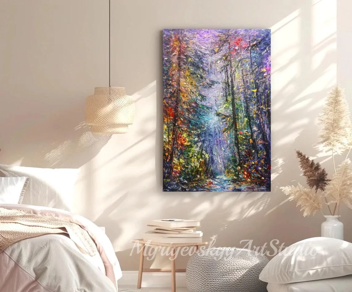 Forest of Dreams — original impressionist oil painting by Volodymyr Myriyevskyy, 16" х 24" (60 cm x 40 cm) — photo 4