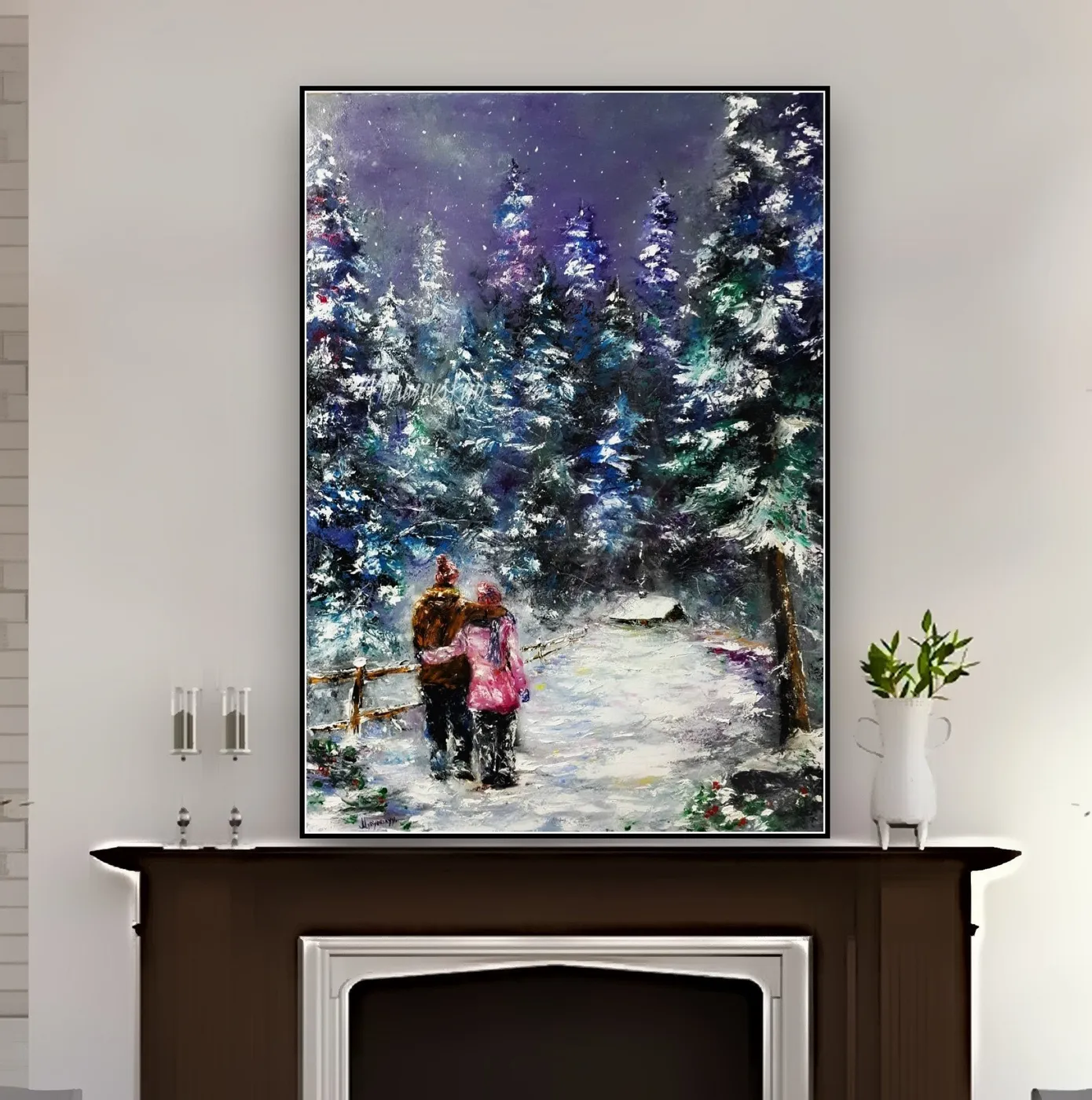 Holidays together — original impressionist oil painting by Volodymyr Myriyevskyy, 20" х 28" ( 70 cm x 50 cm ) — photo 2