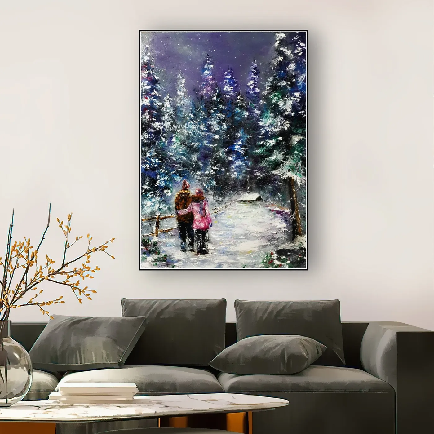 Holidays together — original impressionist oil painting by Volodymyr Myriyevskyy, 20" х 28" ( 70 cm x 50 cm ) — photo 3
