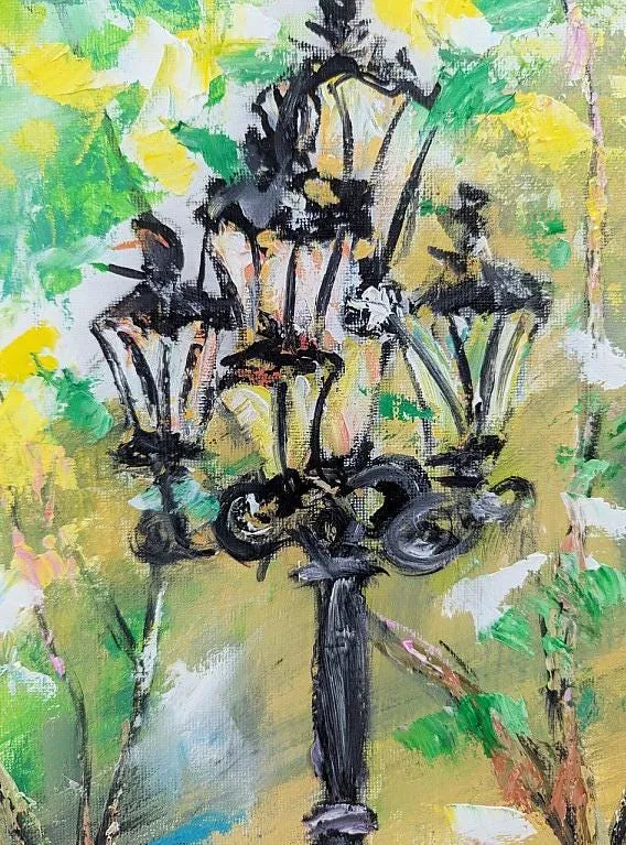 La Rambla (Barcelona) — original impressionist oil painting by Volodymyr Myriyevskyy, 28'' x 20'' ( 70cm x 50cm ) — photo 6