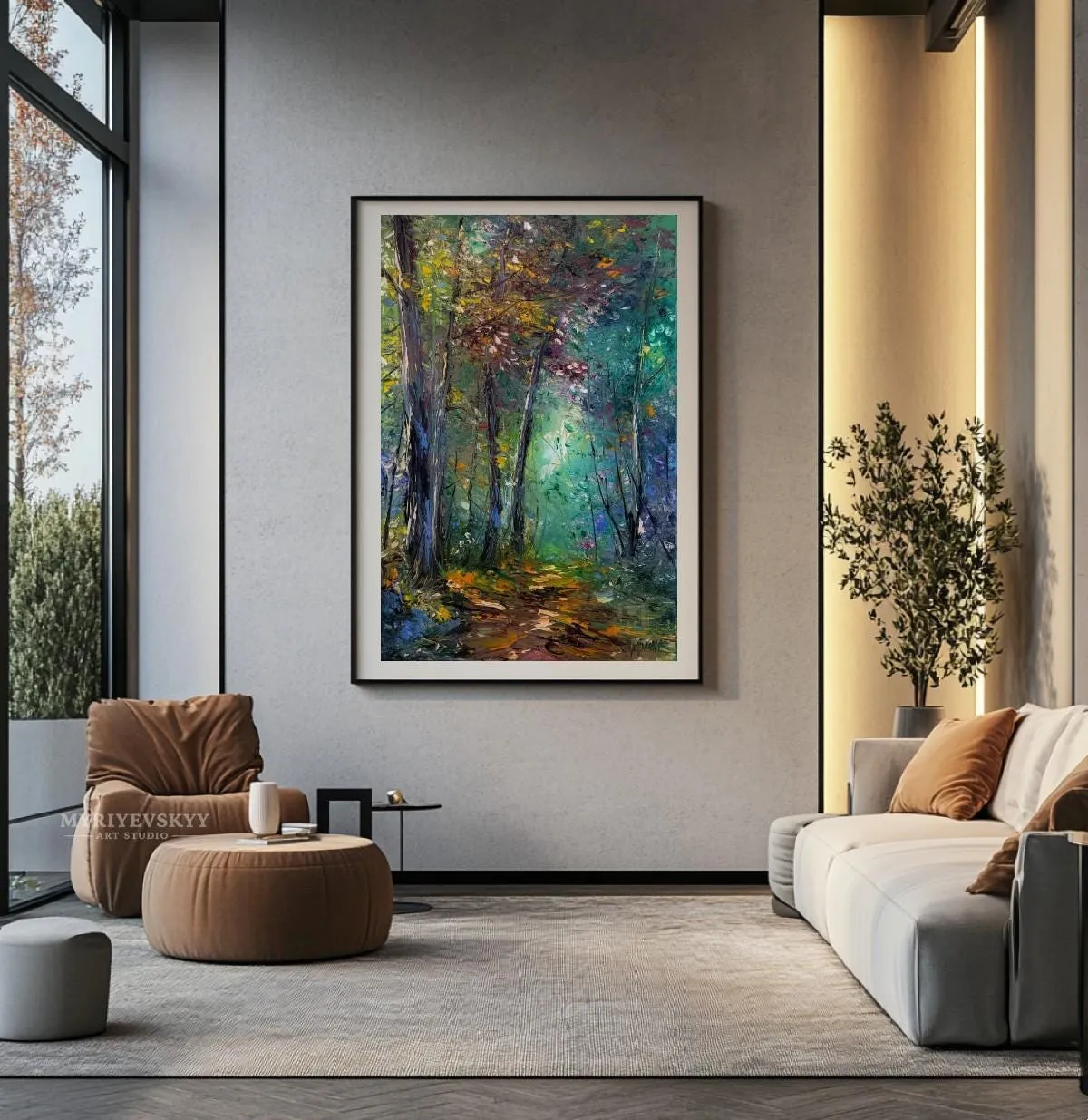 Forest Dream — original impressionist oil painting by Volodymyr Myriyevskyy, 16''x 24'' ( 40cmx60cm ) — photo 5