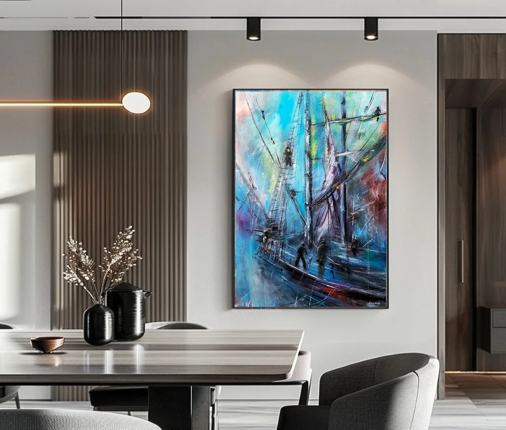Men's work — original impressionist oil painting by Volodymyr Myriyevskyy, 20'' x 28'' ( 70cm x 50cm ) — photo 5