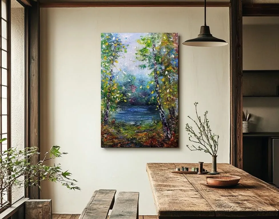Small fisherman — original impressionist oil painting by Volodymyr Myriyevskyy, 16''x 24'' (40 x 60cm) — photo 4