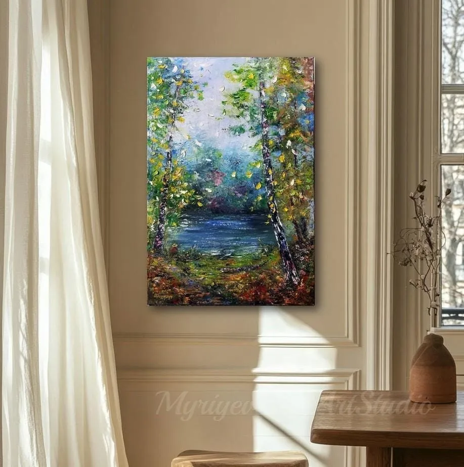 Small fisherman — original impressionist oil painting by Volodymyr Myriyevskyy, 16''x 24'' (40 x 60cm) — photo 5