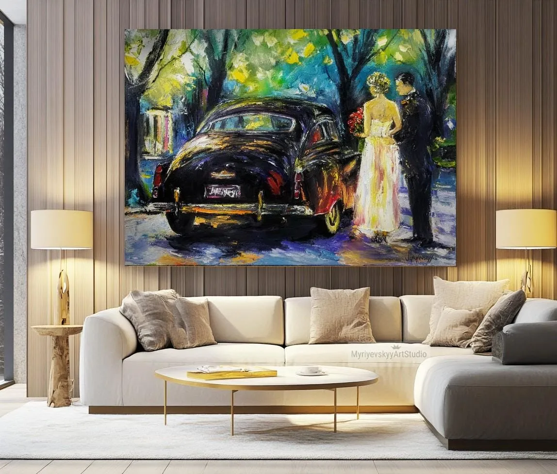 Classic Elegance — original impressionist oil painting by Volodymyr Myriyevskyy, 28'' x 20'' (70 cm x 50 cm) — photo 3