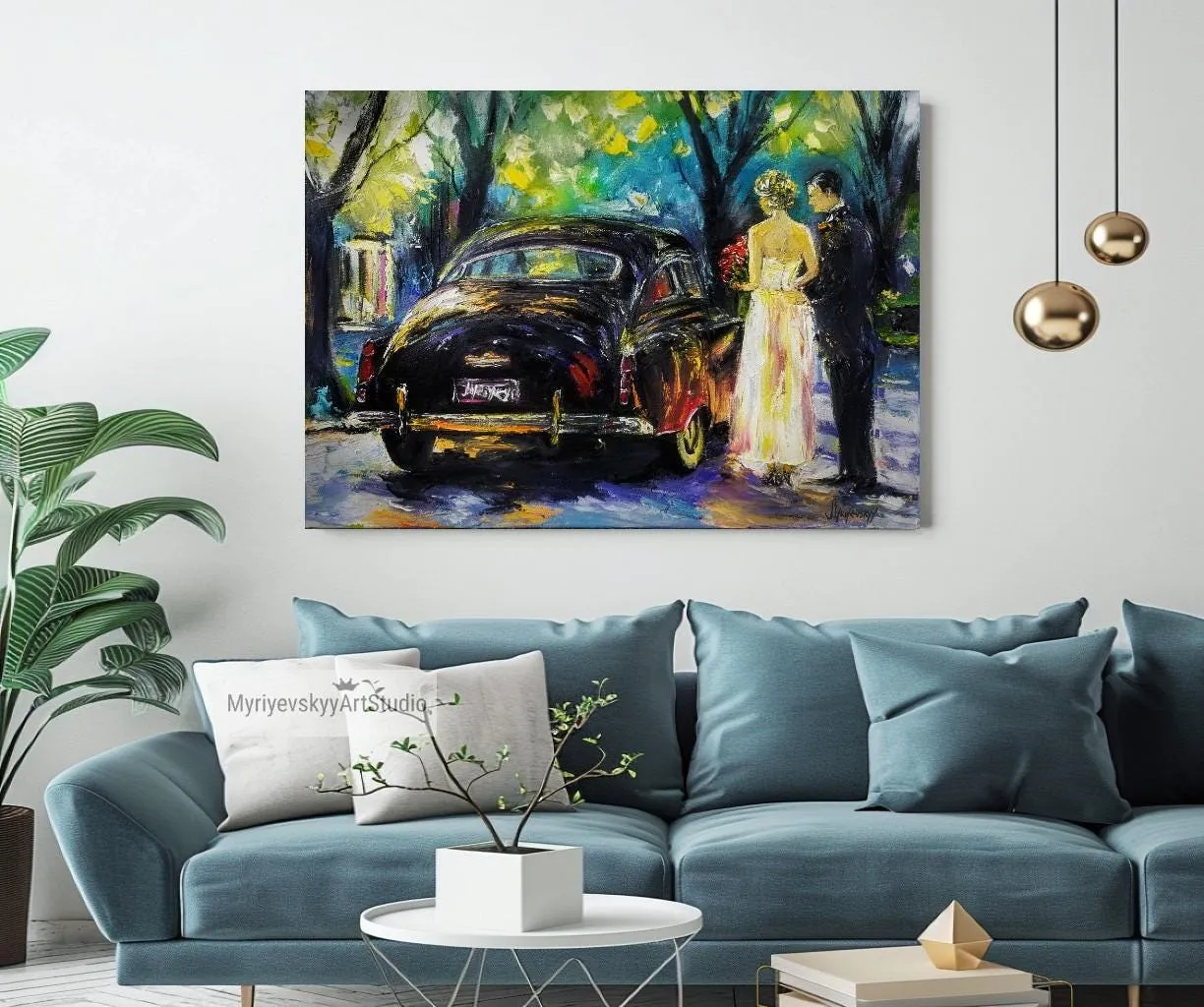 Classic Elegance — original impressionist oil painting by Volodymyr Myriyevskyy, 28'' x 20'' (70 cm x 50 cm) — photo 6