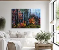 Enchanted Dark Forest — original impressionist oil painting by Volodymyr Myriyevskyy, 60 × 40 cm (24″ × 16″) — photo 2