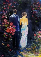 Evening Stroll — original oil painting by Volodymyr Myriyevskyy