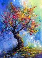 Tree in Light — original oil painting by Volodymyr Myriyevskyy