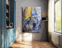 Harsh Adventures, Grey Squall — original impressionist oil painting by Volodymyr Myriyevskyy, 50 × 70 cm (20″ × 28″) — photo 2