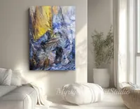 Harsh Adventures, Grey Squall — original impressionist oil painting by Volodymyr Myriyevskyy, 50 × 70 cm (20″ × 28″) — photo 3