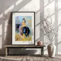 Nude Woman on Horseback — original impressionist oil painting by Volodymyr Myriyevskyy, 40 × 60 cm (16″ × 24″) — photo 2
