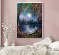 Enchanted Encounter — original impressionist oil painting by Volodymyr Myriyevskyy, 50 × 70 cm (20″ × 28″) — photo 3