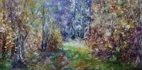 Enchanted autumn — original oil painting by Volodymyr Myriyevskyy