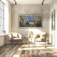 Enchanted autumn — original impressionist oil painting by Volodymyr Myriyevskyy, 80 × 40 cm (31″ × 16″) — photo 6