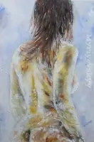 Mystery — original impressionist oil painting by Volodymyr Myriyevskyy, 40 × 60 cm (16″ × 24″) — photo 1
