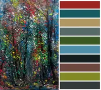 Fairy forest — original impressionist oil painting by Volodymyr Myriyevskyy, 40 × 60 cm (16″ × 24″) — photo 3