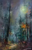 Wanderers Between Worlds — original oil painting by Volodymyr Myriyevskyy