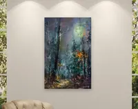 Wanderers Between Worlds — original impressionist oil painting by Volodymyr Myriyevskyy, 40 × 60 cm (16″ × 24″) — photo 6