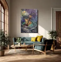 Old Pirate Ship — original impressionist oil painting by Volodymyr Myriyevskyy, 50 × 70 cm (20″ × 28″) — photo 4
