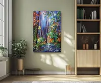 One day in a magical forest — original impressionist oil painting by Volodymyr Myriyevskyy, 40 × 60 cm (16″ × 24″) — photo 6