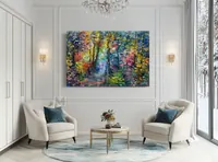 Forest of Dreams in Full Colour — original impressionist oil painting by Volodymyr Myriyevskyy, 60 × 40 cm (24″ × 16″) — photo 2