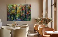 Sunny Forest Path — original impressionist oil painting by Volodymyr Myriyevskyy, 70 × 50 cm (28″ × 20″) — photo 6