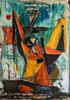 Opinion and Ghost — original impressionist oil painting by Volodymyr Myriyevskyy, 50 × 70 cm (20″ × 28″) — photo 1