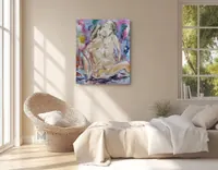 Couple in Love — original impressionist oil painting by Volodymyr Myriyevskyy, 50 × 60 cm (20″ × 24″) — photo 2