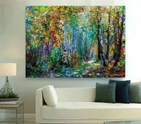 Enchanted Forest, Winding Path — original impressionist oil painting by Volodymyr Myriyevskyy, 70 × 50 cm (28″ × 20″) — photo 6