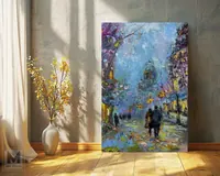 A Wonderful Walk — original impressionist oil painting by Volodymyr Myriyevskyy, 40 × 60 cm (16″ × 24″) — photo 4
