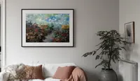 Country Cottages — original impressionist oil painting by Volodymyr Myriyevskyy, 60 × 40 cm (24″ × 16″) — photo 4