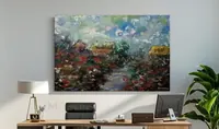 Country Cottages — original impressionist oil painting by Volodymyr Myriyevskyy, 60 × 40 cm (24″ × 16″) — photo 6