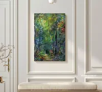 Mystical Forest Wanderers — original impressionist oil painting by Volodymyr Myriyevskyy, 40 × 60 cm (16″ × 24″) — photo 4