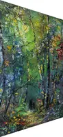 Mystical Forest Wanderers — original impressionist oil painting by Volodymyr Myriyevskyy, 40 × 60 cm (16″ × 24″) — photo 5