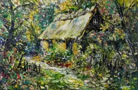 Afternoon Garden — original oil painting by Volodymyr Myriyevskyy