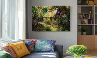 Afternoon Garden — original impressionist oil painting by Volodymyr Myriyevskyy, 60 × 40 cm (24″ × 16″) — photo 2