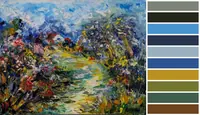 Enchanted Garden Path — original impressionist oil painting by Volodymyr Myriyevskyy, 50 × 40 cm (20″ × 16″) — photo 3
