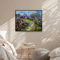 Enchanted Garden Path — original impressionist oil painting by Volodymyr Myriyevskyy, 50 × 40 cm (20″ × 16″) — photo 4