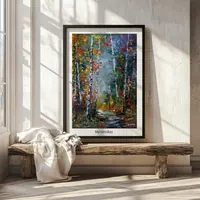 Fairytale Forest Shadows — original impressionist oil painting by Volodymyr Myriyevskyy, 50 × 70 cm (20″ × 28″) — photo 2