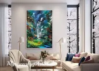 Monk meditating — original impressionist oil painting by Volodymyr Myriyevskyy, 40 × 60 cm (16″ × 24″) — photo 4